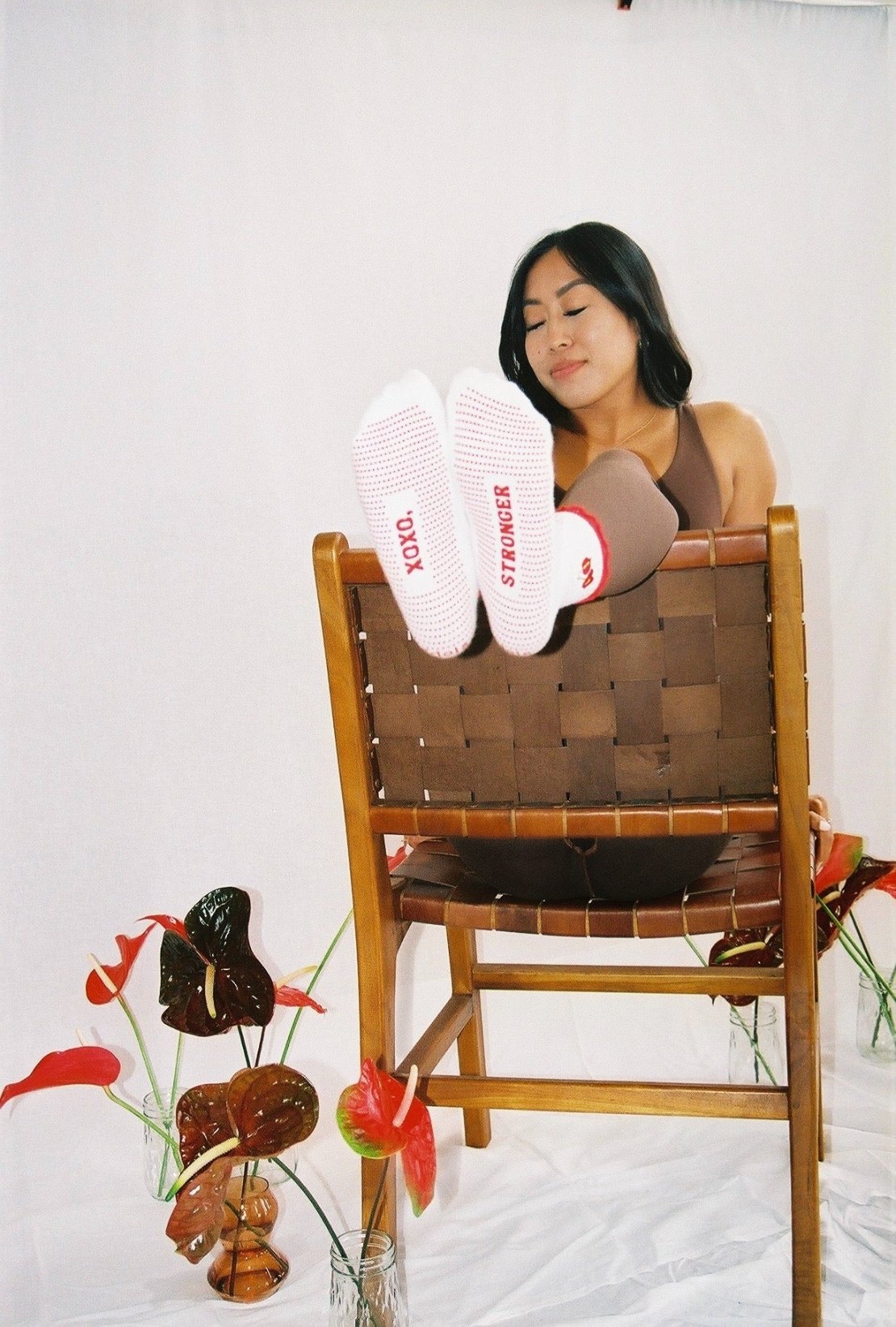 Isla Ruffles Grip Socks